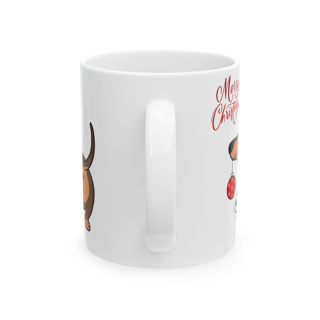 Christmas Mug Cute Dog Mug Unique Shot Love Gift Funny Coffee Cup Holiday Mug