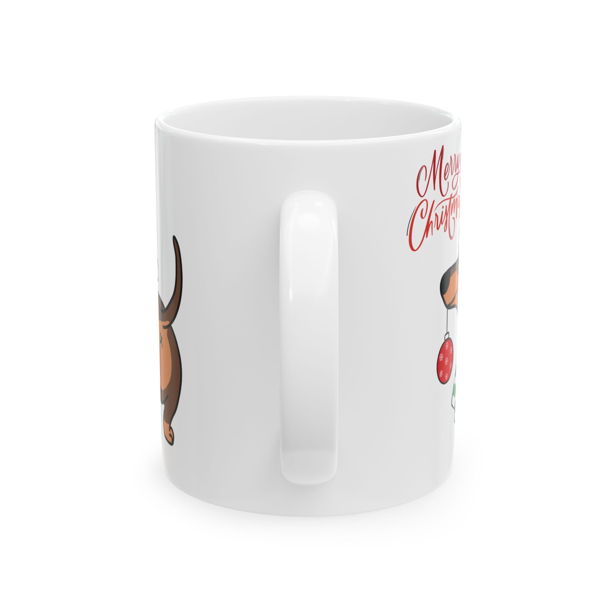 Christmas Mug Cute Dog Mug Unique Shot Love Gift Funny Coffee Cup Holiday Mug