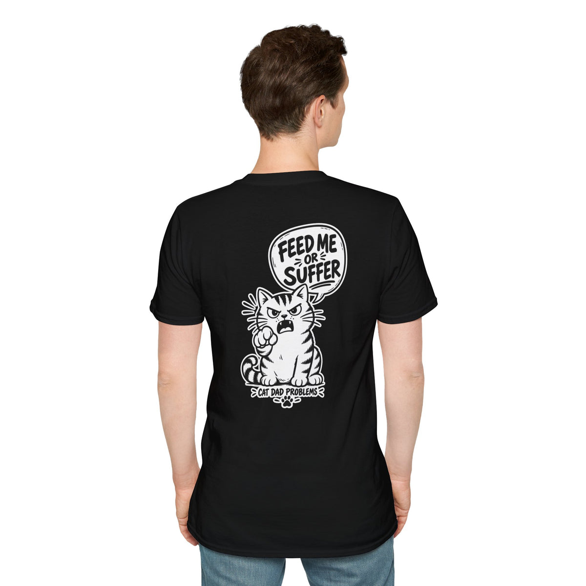 Cat Dad Shirt Pet Lover Tshirt Funny Cat Lover Graphic Tee Dark Humor Tee Unique Gift Funny Tshirt