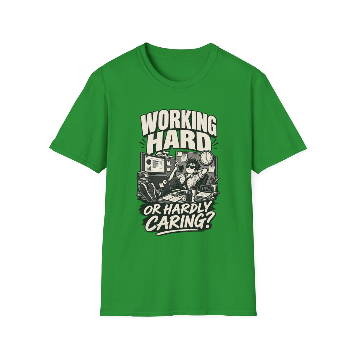 Funny Dark Humor Tshirt — Funny Office Tshirt Dark Humor Graphic Tee Unique Coworker Gift WORKING HARD Shirt