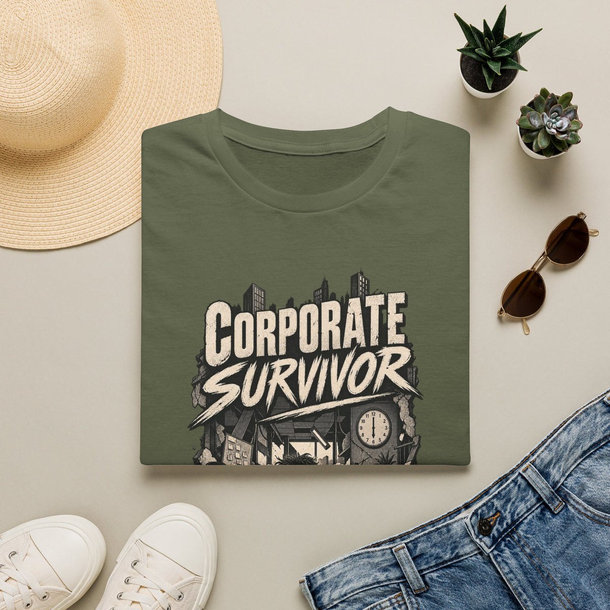 Funny Dark Humor Tshirt — Funny Office Tshirt Dark Humor Graphic Tee Unique Coworker Gift CORPORATE SURVIVOR Shirt
