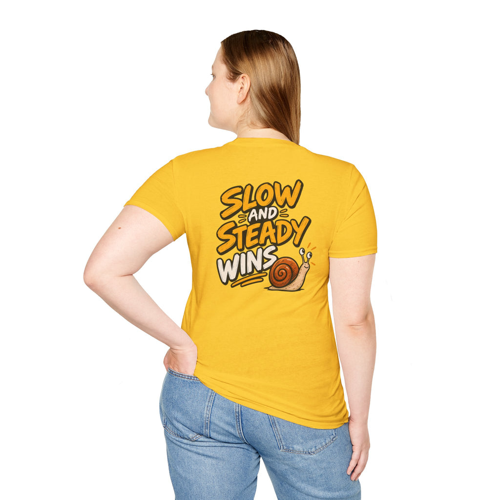 Funny Dark Humor Shirt Slow and Steady wins Funny Office Tee Unique Gift