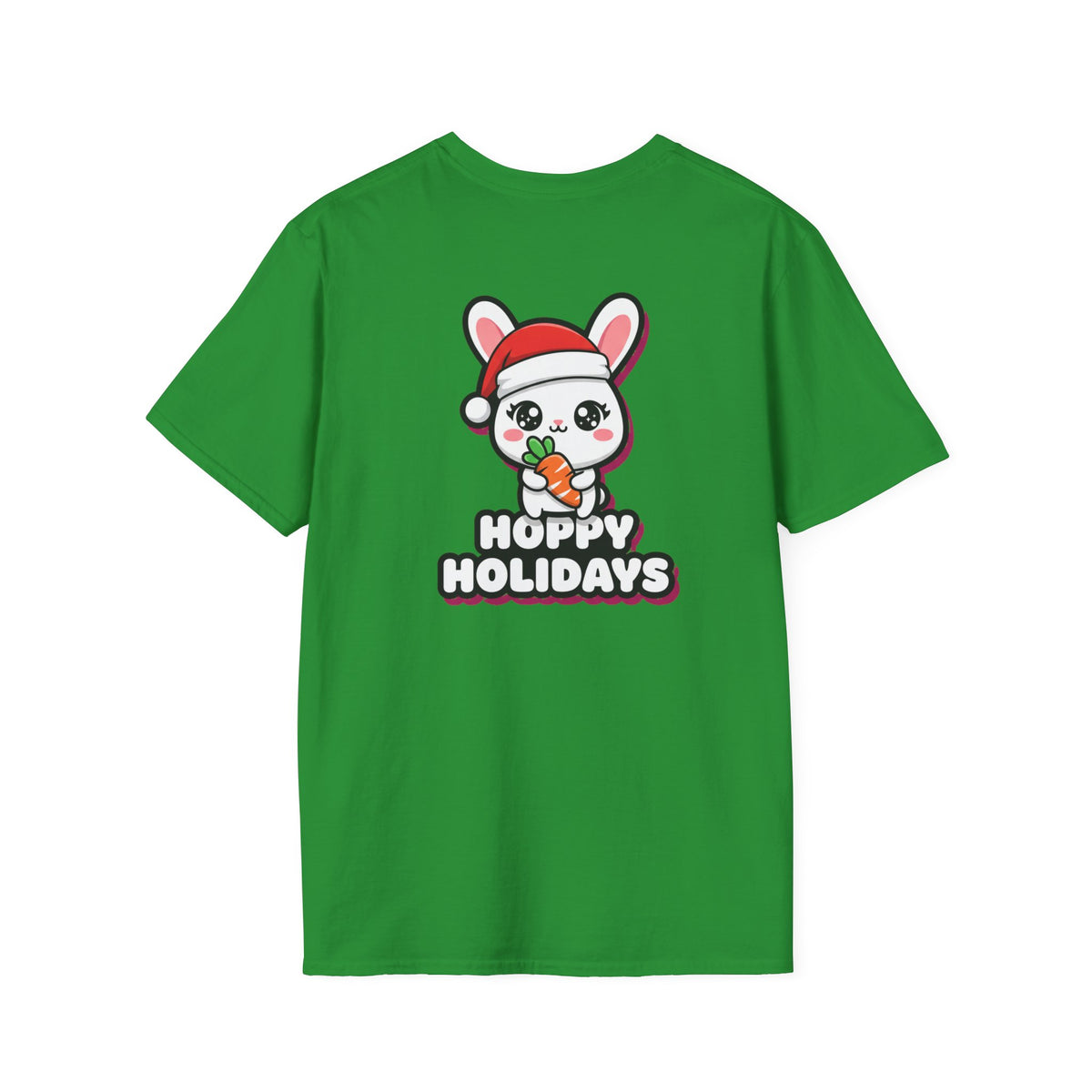 Cute Christmas Shirt Hoppy Holidays Funny Animal Unisex Softstyle Tee Christmas Gift
