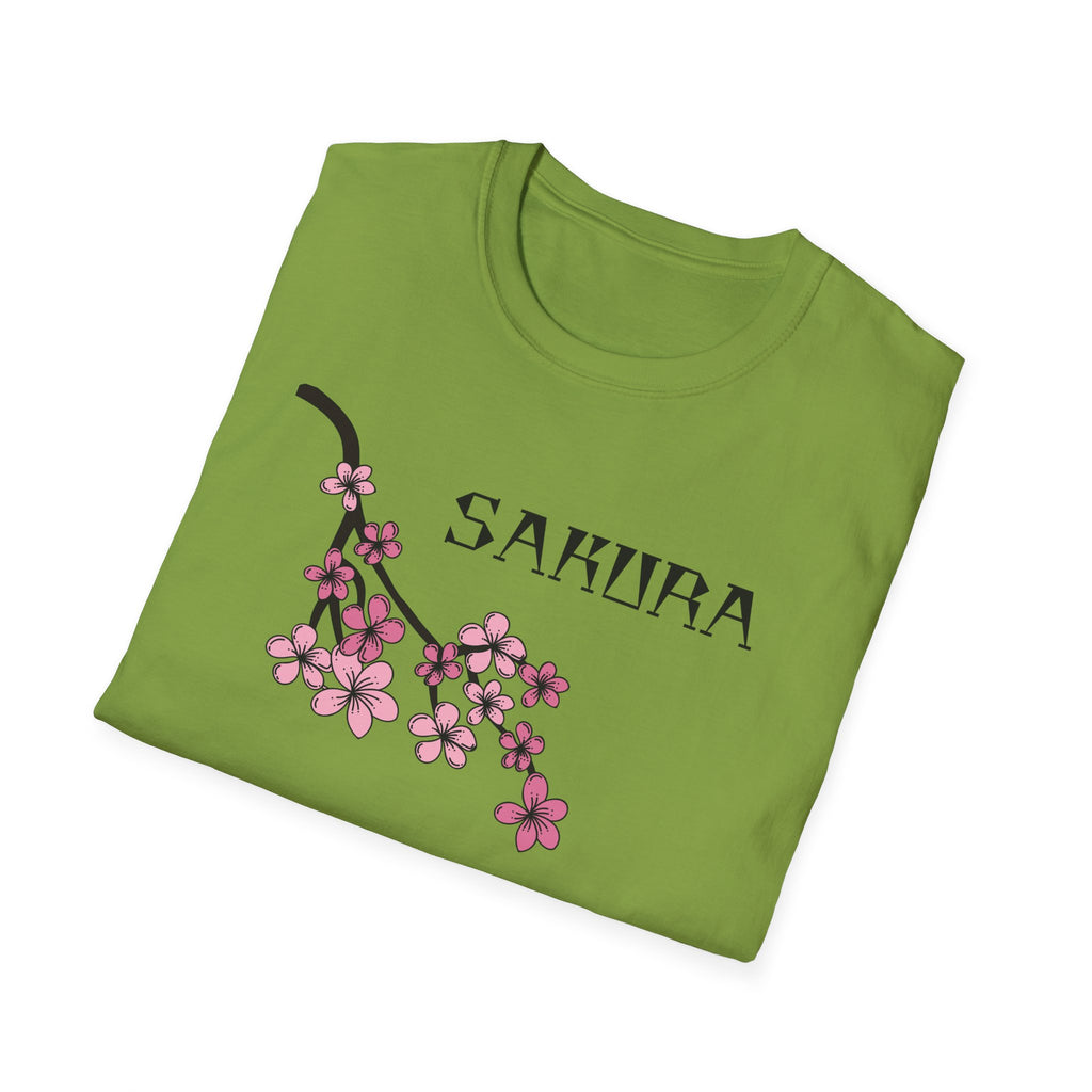 Sakura T-Shirt Japanese Art Shirt Unisex Softstyle Cherry Blossom Flower T-shirt