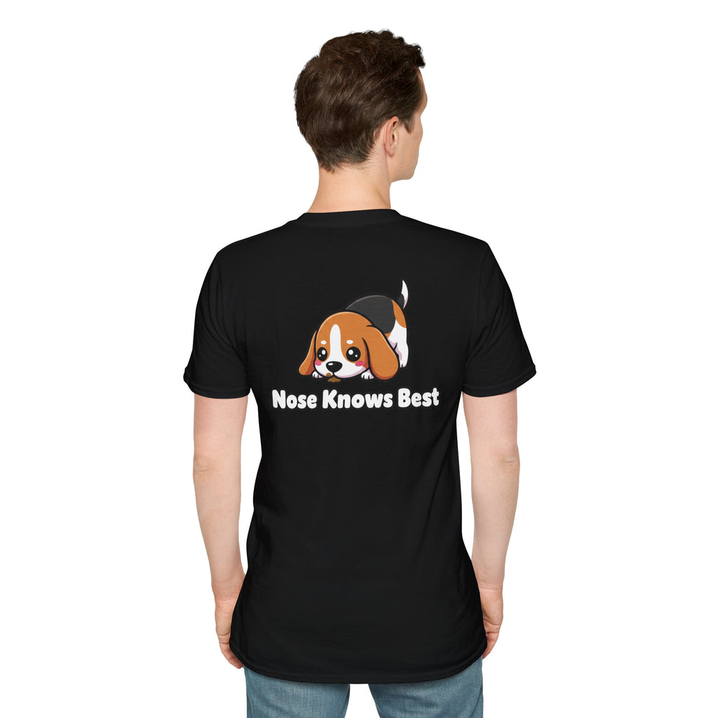 Cute Beagle Shirt Nose Knows Best Funny Dog Lover Unisex Softstyle Tee Gift