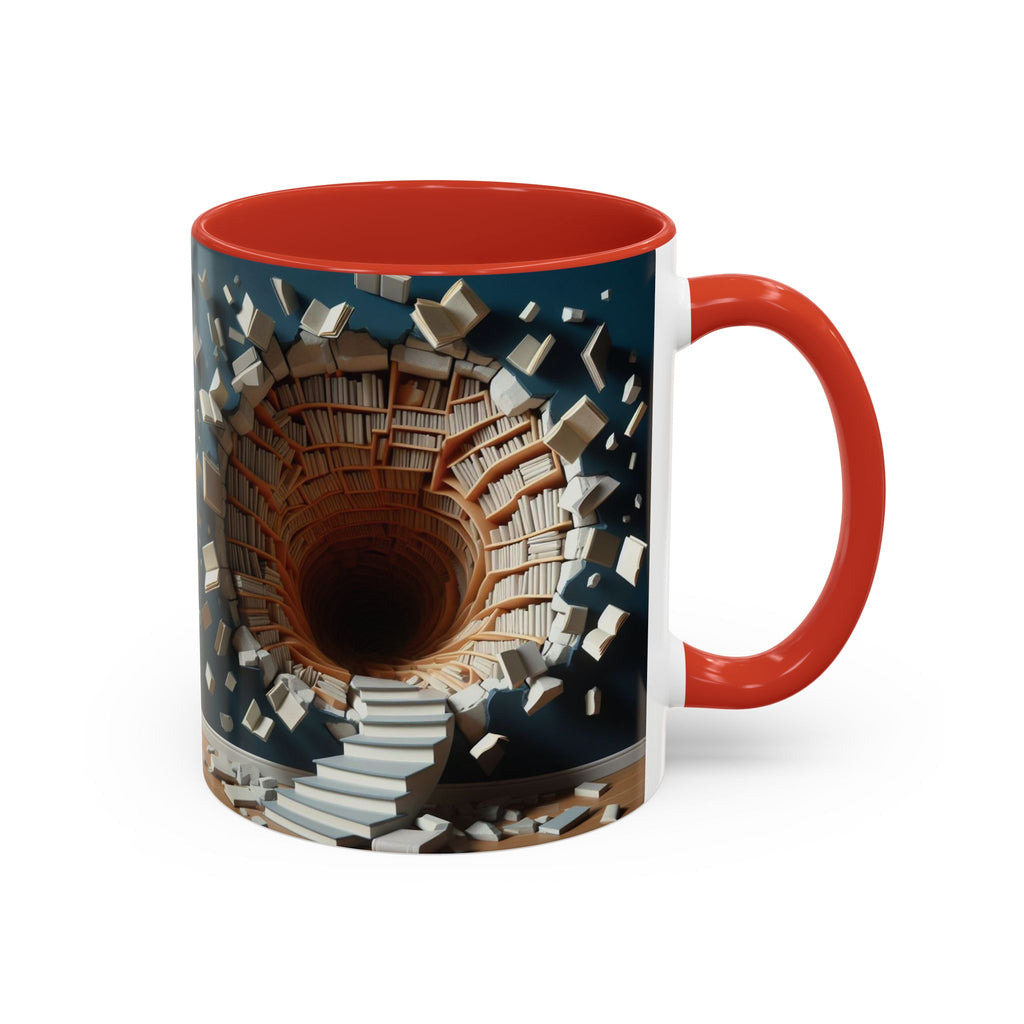 3D Bookshelf Mug-Library Book Mugs Office Ceramic Tea Cup Gift Accent Coffee Mug 2026