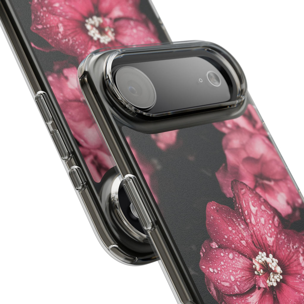 Pink Flowers Clear Cases iPhone Case Samsung Phone Case Unique Gift Cute Phone Cover Unique iPhone 17 Pro Max Phone Case