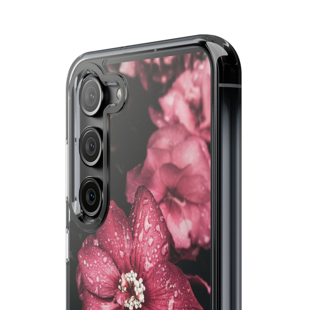 Pink Flowers Clear Cases iPhone Case Samsung Phone Case Unique Gift Cute Phone Cover Unique iPhone 17 Pro Max Phone Case