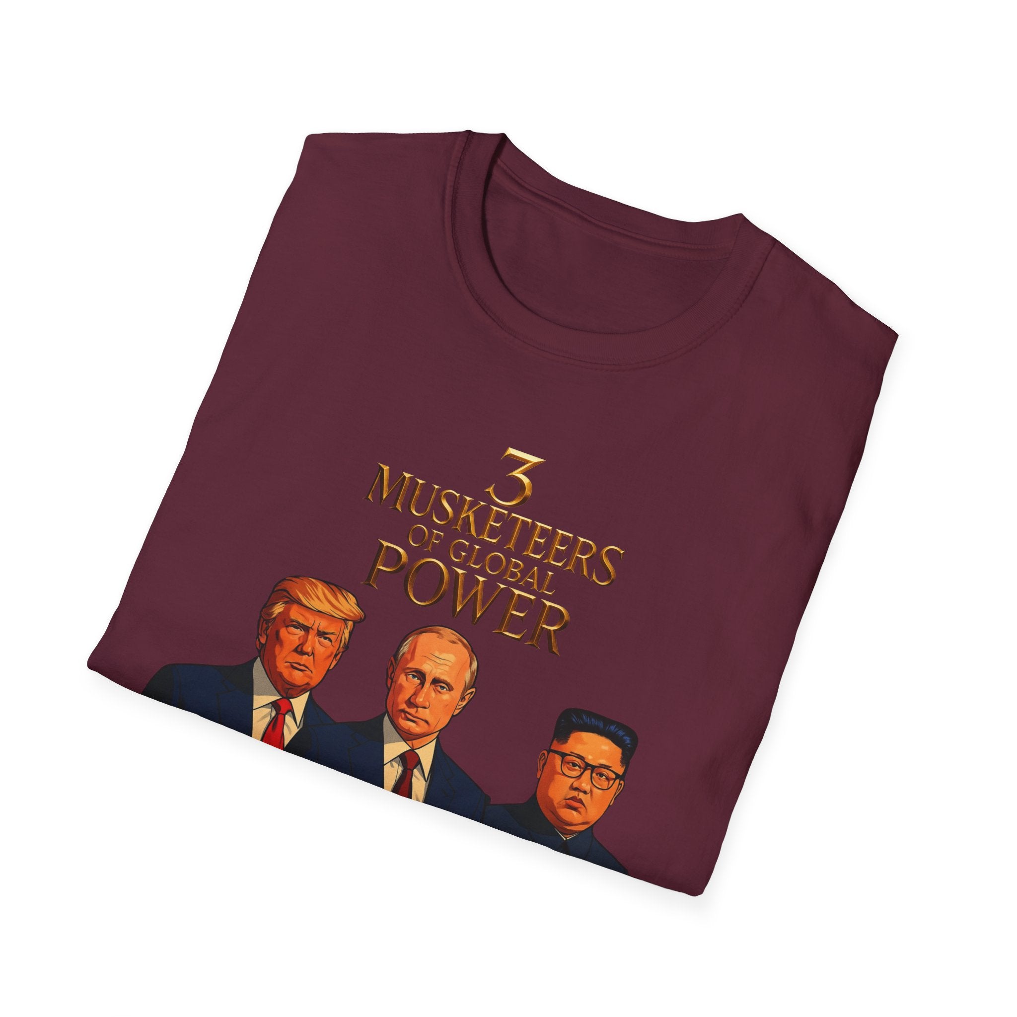 Funny Donald Trump Kim Putin T-Shirt Unique Unisex Softstyle Gift Men Woman Tee