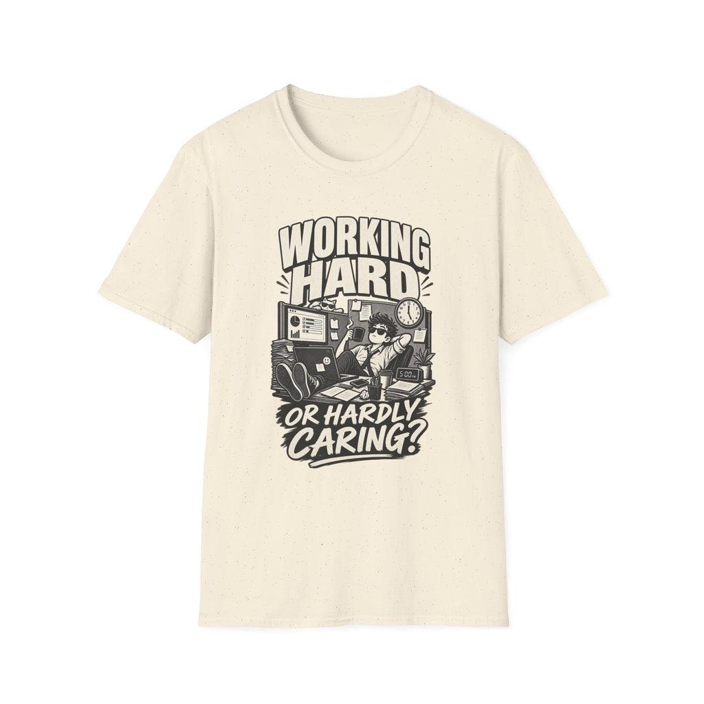 Funny Dark Humor Tshirt — Funny Office Tshirt Dark Humor Graphic Tee Unique Coworker Gift WORKING HARD Shirt