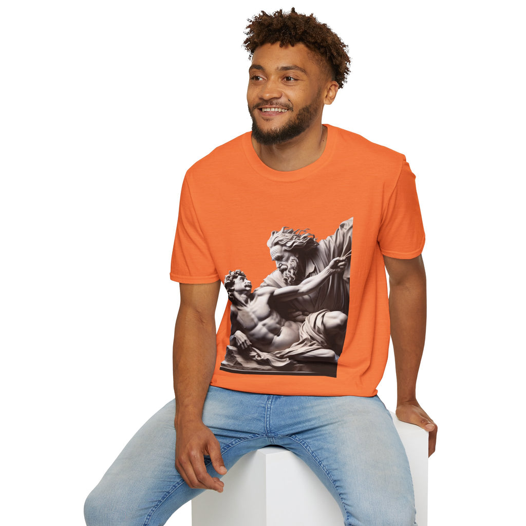 Funny Albert Einstein Unisex Softstyle T-Shirt Unique Gift Cotton T-shirt Art