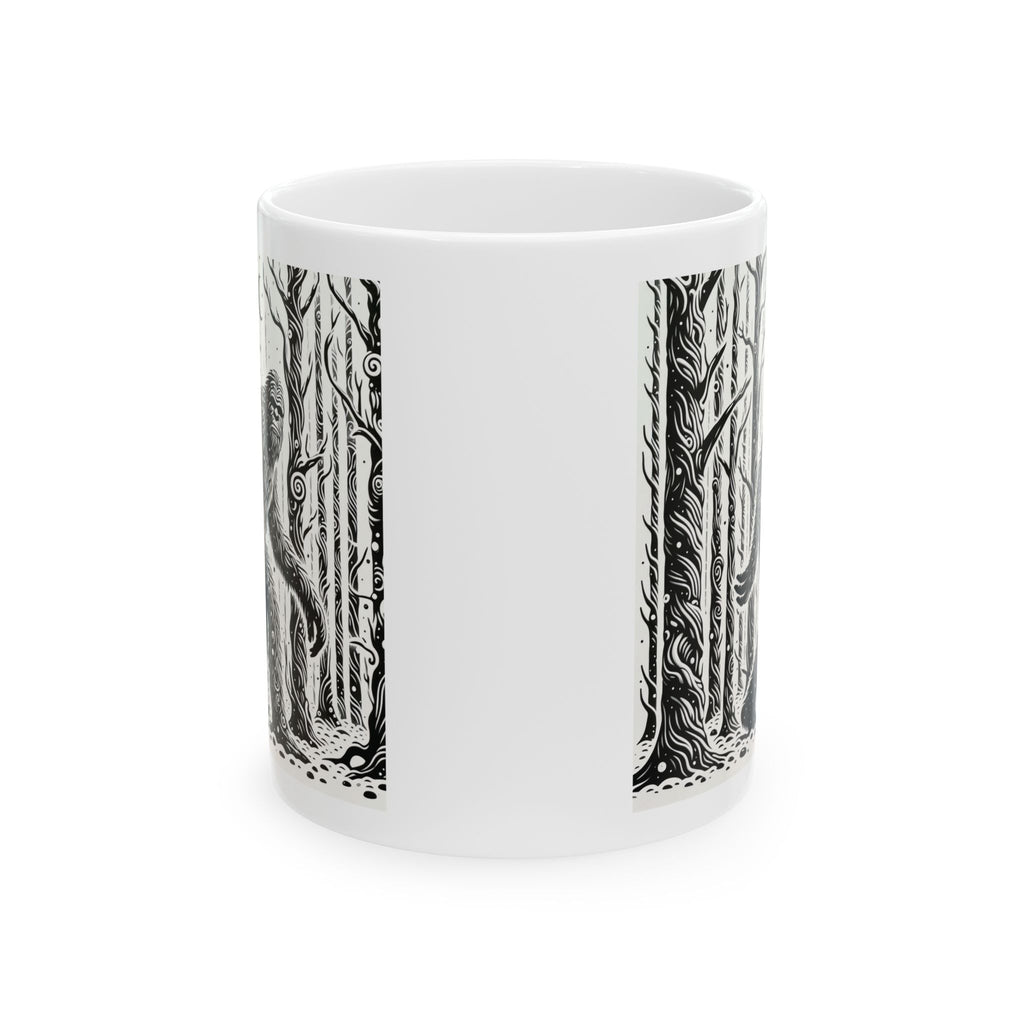 Funny Bigfoot Sasquatch Yeti Ceramic Mug Unique Gift Tea Coffee Cup Art 11oz New