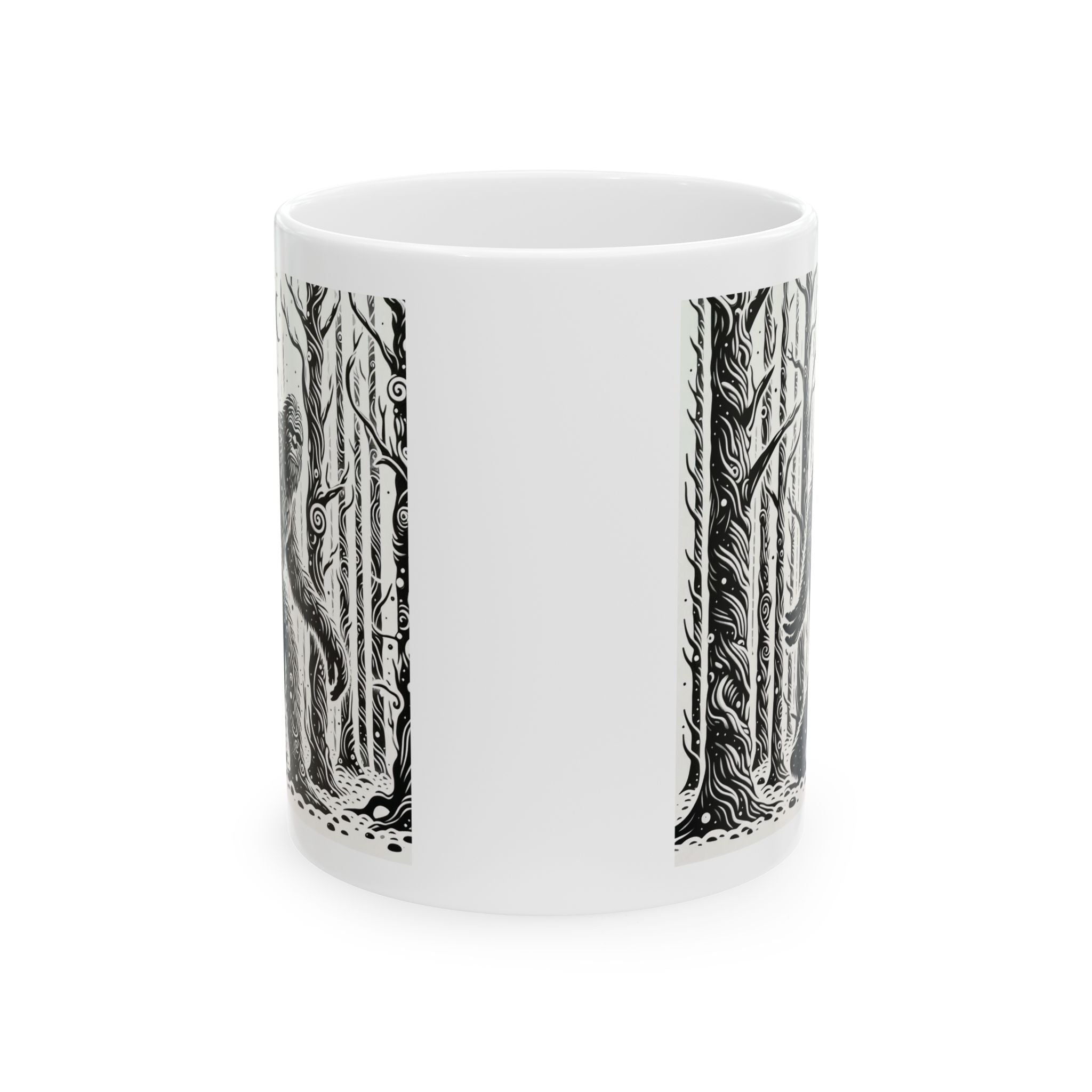 Funny Bigfoot Sasquatch Yeti Ceramic Mug Unique Gift Tea Coffee Cup Art 11oz New
