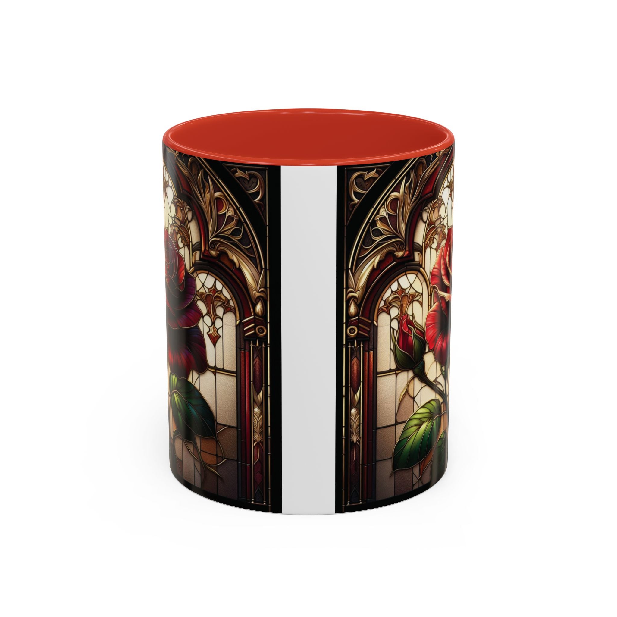 Rose Accent Coffee Mug Red Pink Ceramic Tea Cup Love Unique Valentine's Gift New