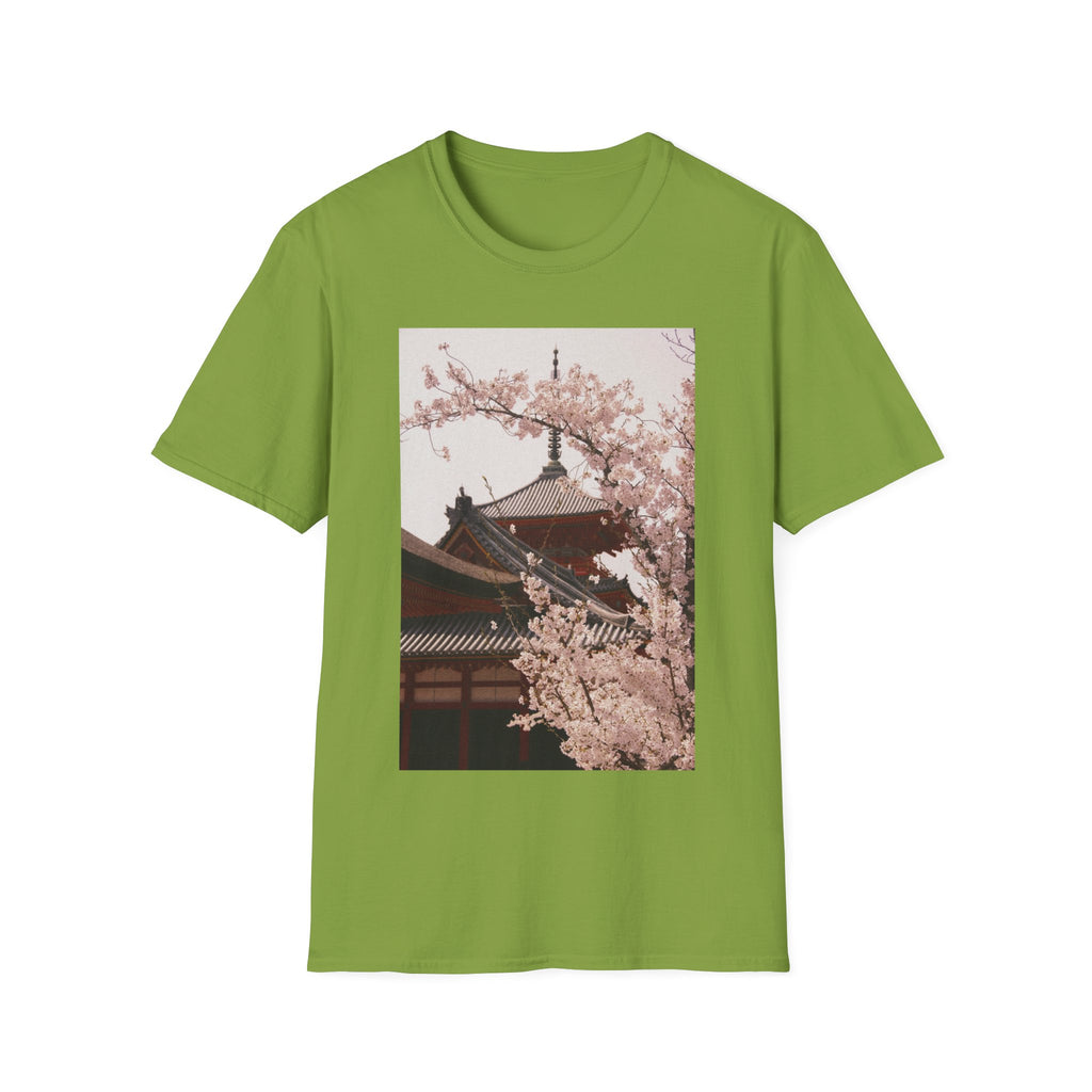 Japanese Art Shirt Sakura Cherry Blossom Japan's Flower Unisex Softstyle T-Shirt