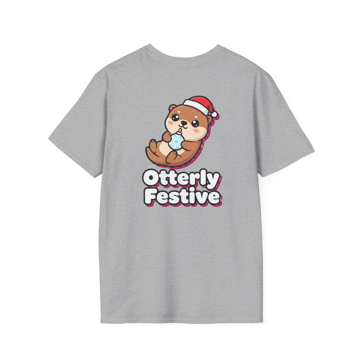 Cute Christmas Shirt Otterly Festive Funny Animal Unisex Softstyle Tee Christmas Gift