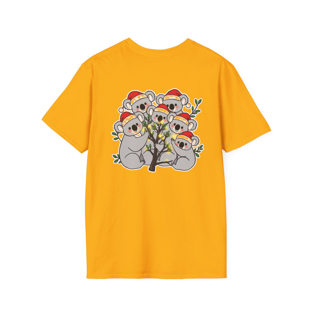 Cute Christmas Koalas Shirt Funny Santa Hat Unisex Softstyle Tee Unique Shirt Gift