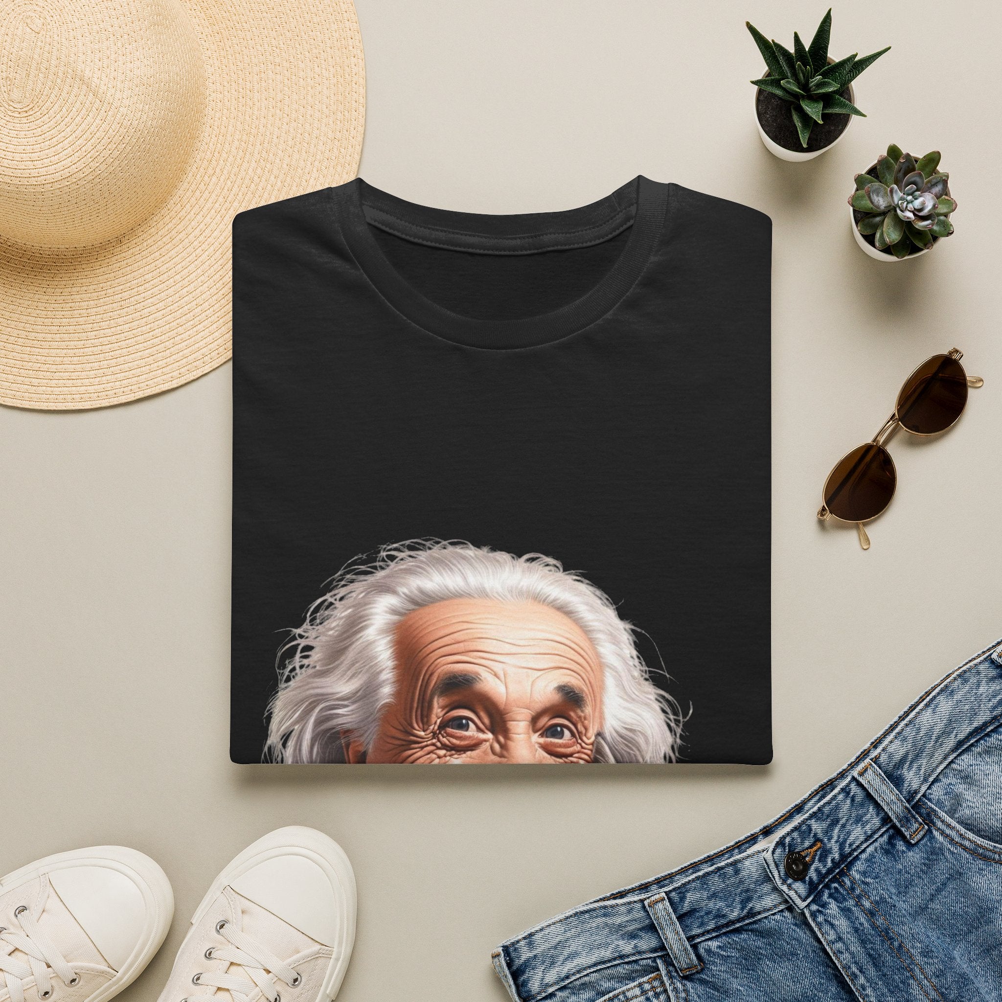 Funny Albert Einstein T-Shirt Unisex Softstyle T-Shirt Cotton Unique Gift German