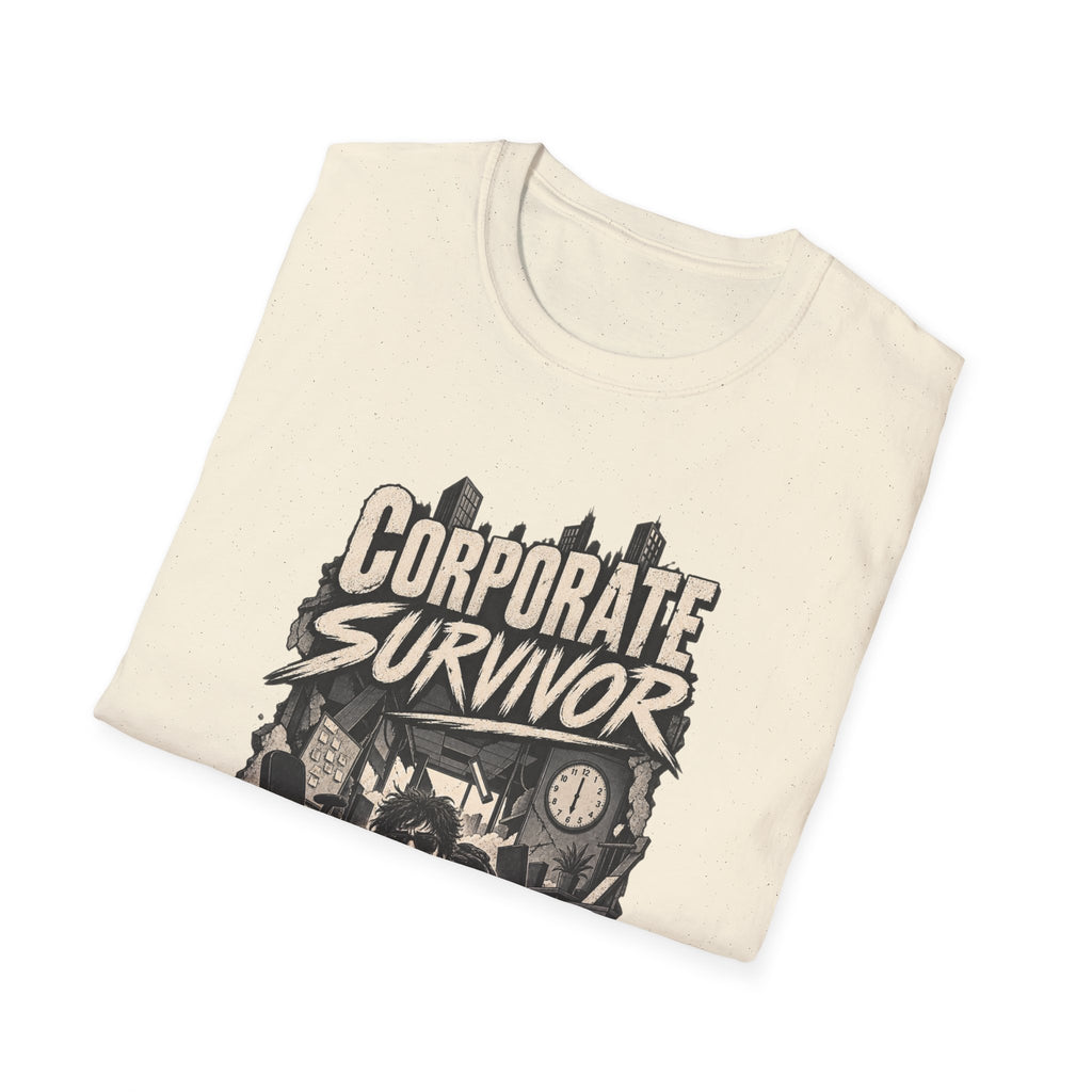 Funny Dark Humor Tshirt — Funny Office Tshirt Dark Humor Graphic Tee Unique Coworker Gift CORPORATE SURVIVOR Shirt