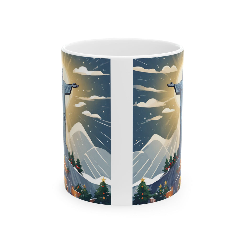 Christmas Mug Christ the Redeemer Mug Gift Santa Coffee Cup Funny Xmas Tea Mug