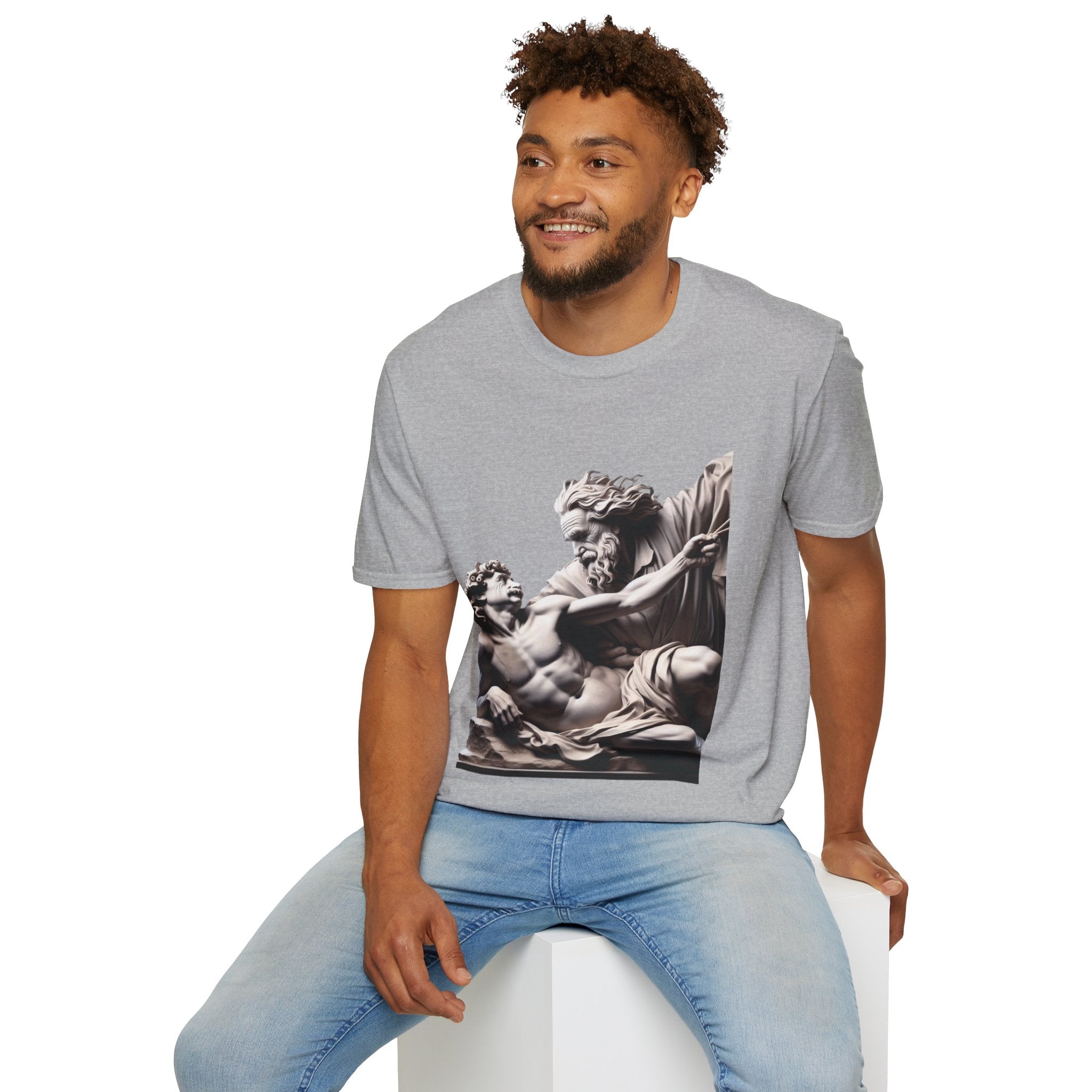 Funny Albert Einstein Unisex Softstyle T-Shirt Unique Gift Cotton T-shirt Art