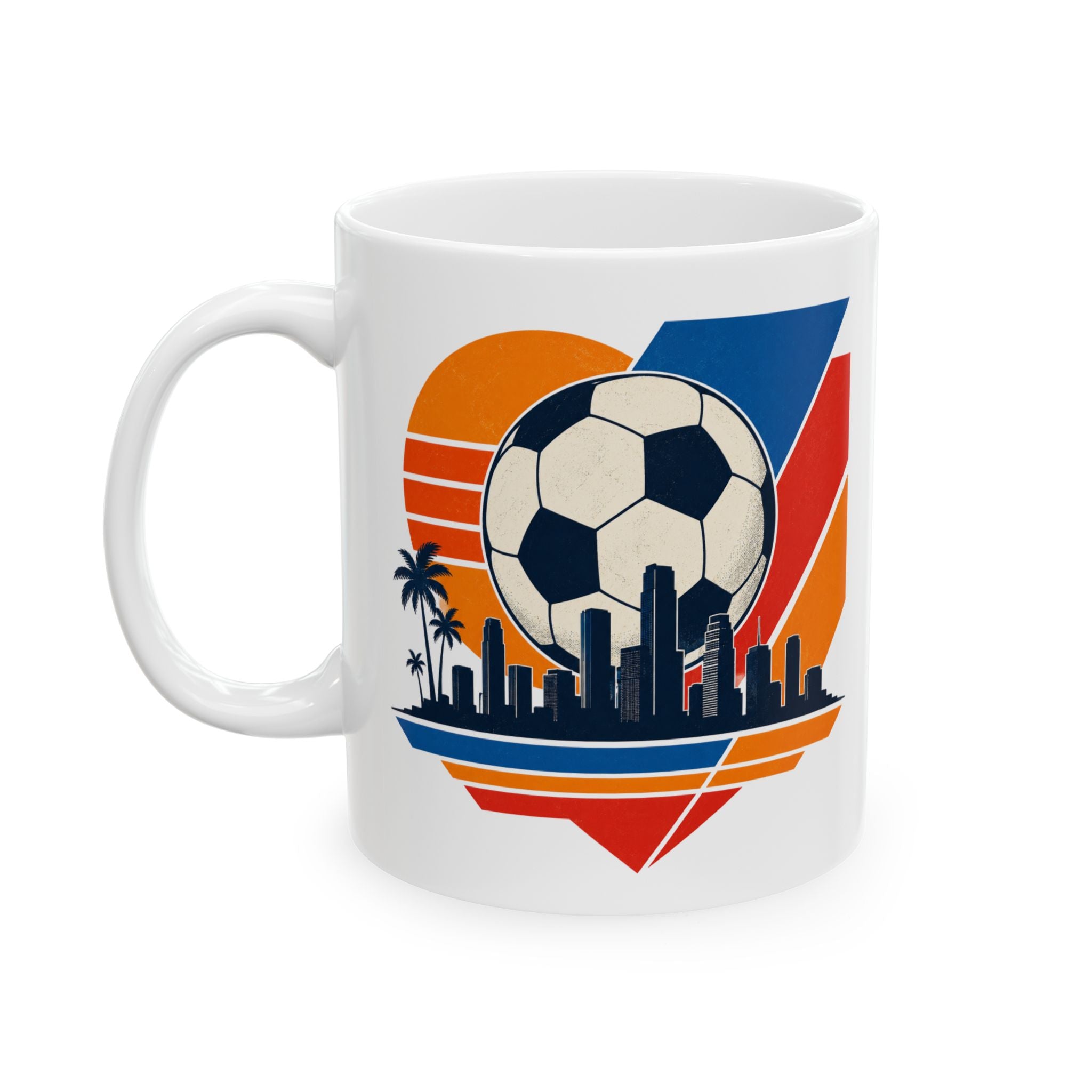 Miami Soccer Fan Coffee Mug 11oz Funny Football Gift Match Skyline Tea Cup 2026