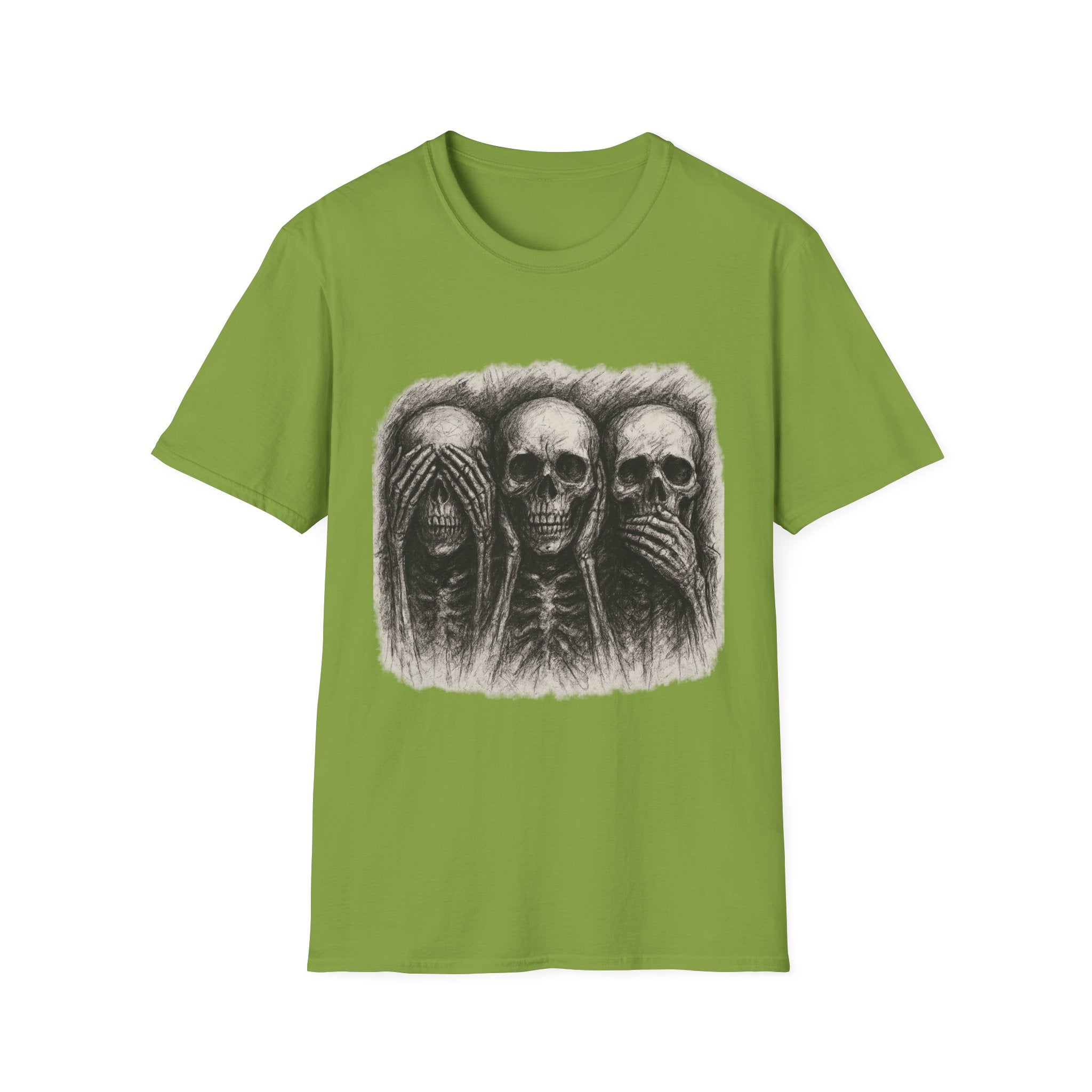 Mens Skull T-shirt Graphic Tees Skeleton Apparel Clothing Skulls Accessories Best Gift