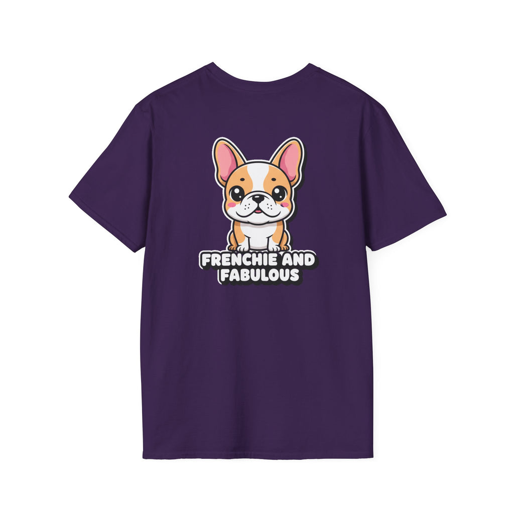 Cute French Bulldog Shirt Frenchie And Fabulous Funny Dog Lover Unisex Softstyle Tee Gift