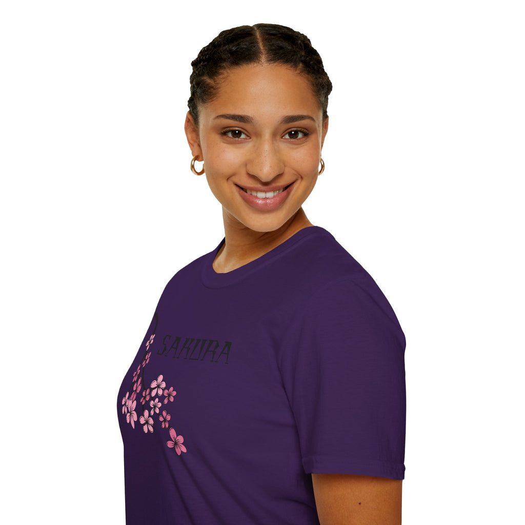 Sakura T-Shirt Japanese Art Shirt Unisex Softstyle Cherry Blossom Flower T-shirt