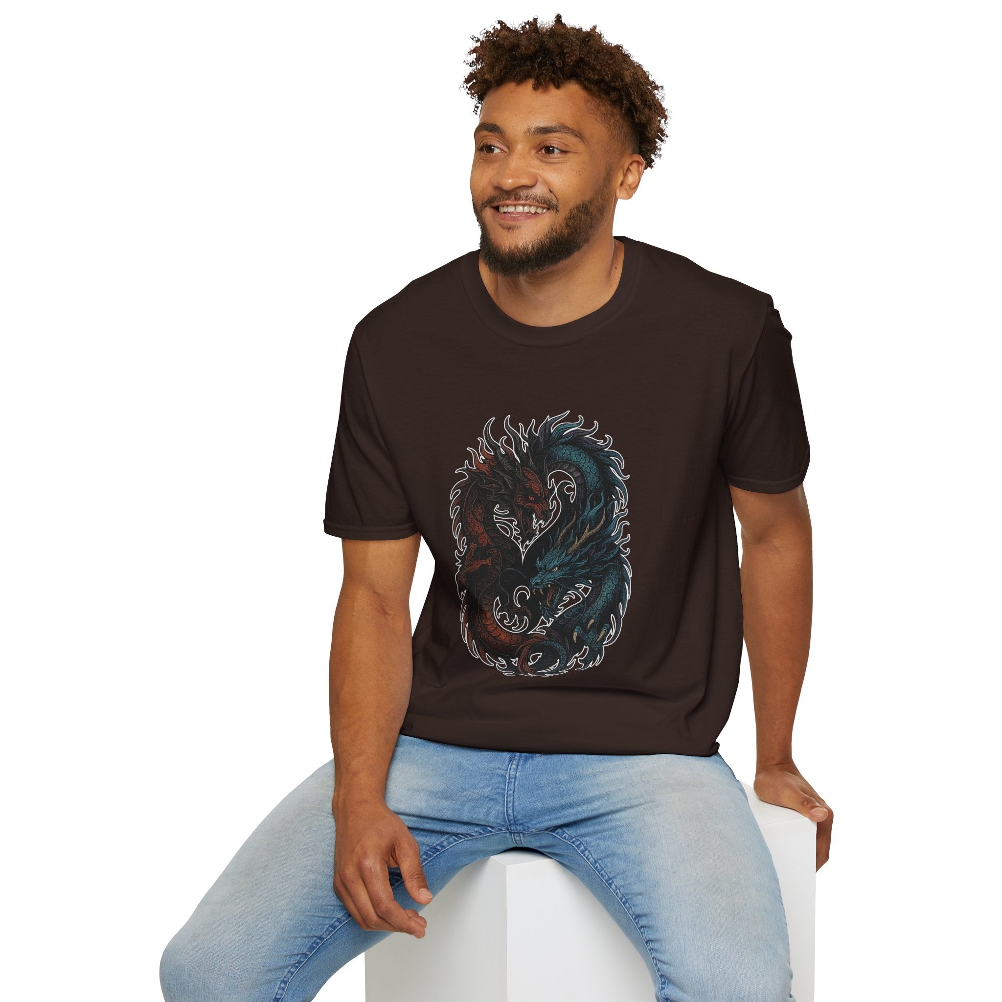 Dragon T-shirt Men Women Graphic Tee Clothing Apparel Chinese Dagon Symbol Gift