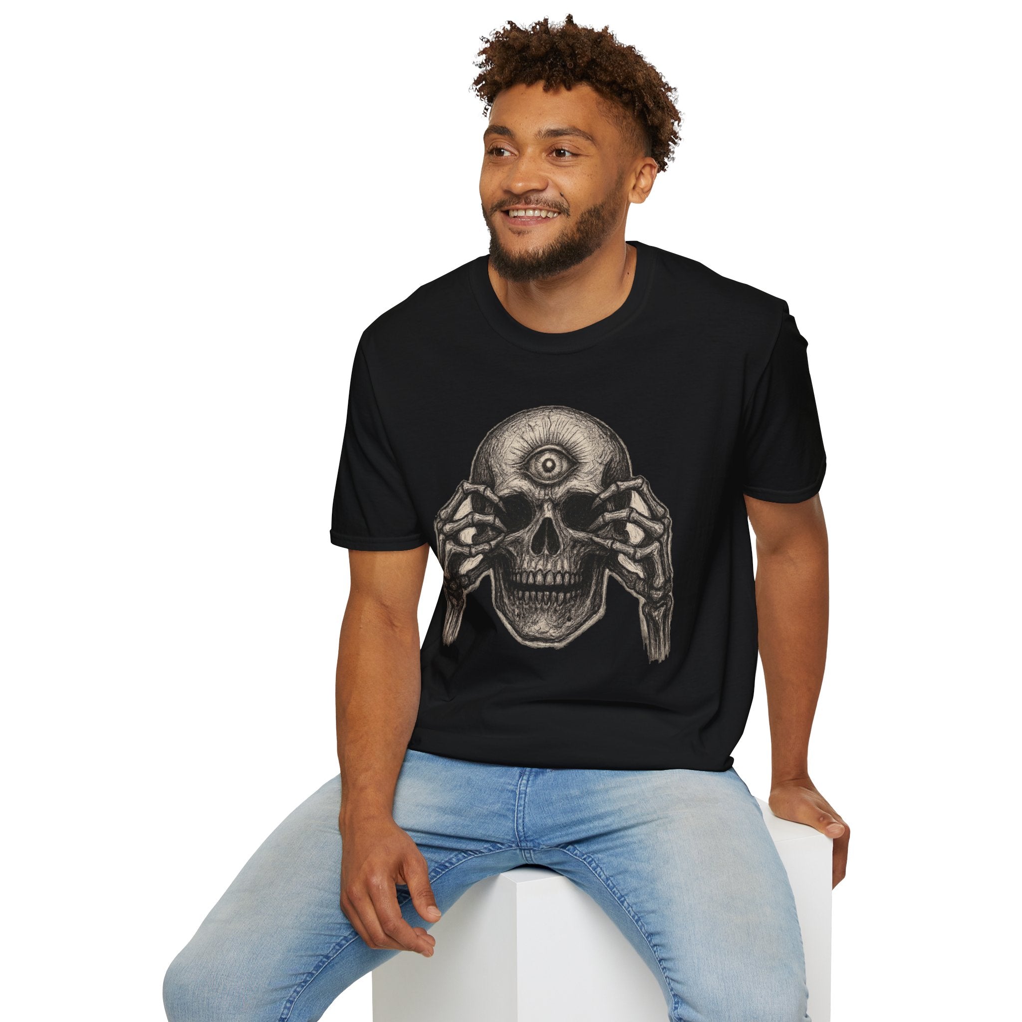 Mens Skull T-shirt Graphic Tees Skeleton Apparel Clothing Skulls Accessories Best Gift