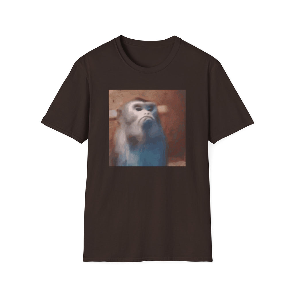 Funny Offended Monkey T-Shirt Viral Internet Meme Shirt Unisex Softstyle Gift