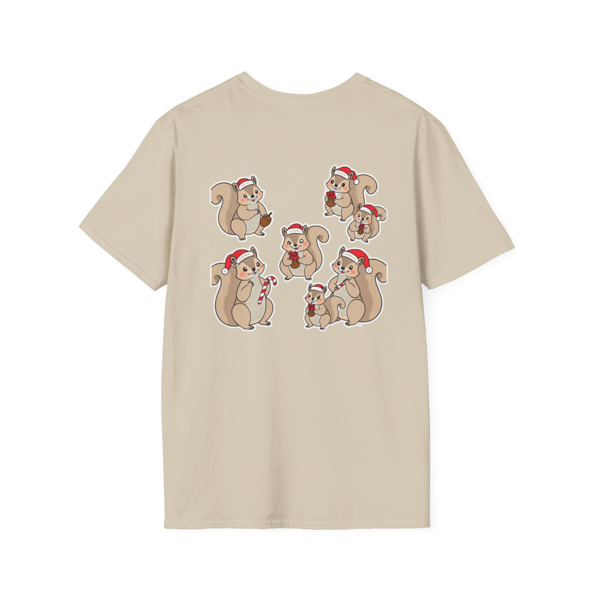 Christmas Squirrels Family T-Shirt | Cute Cartoon Design Unique Holiday Gift Shirt