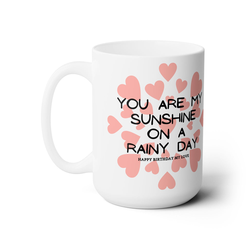 My Sunshine Heart Coffee Mug Happy Birthday Anniversary Best Wedding Gift New