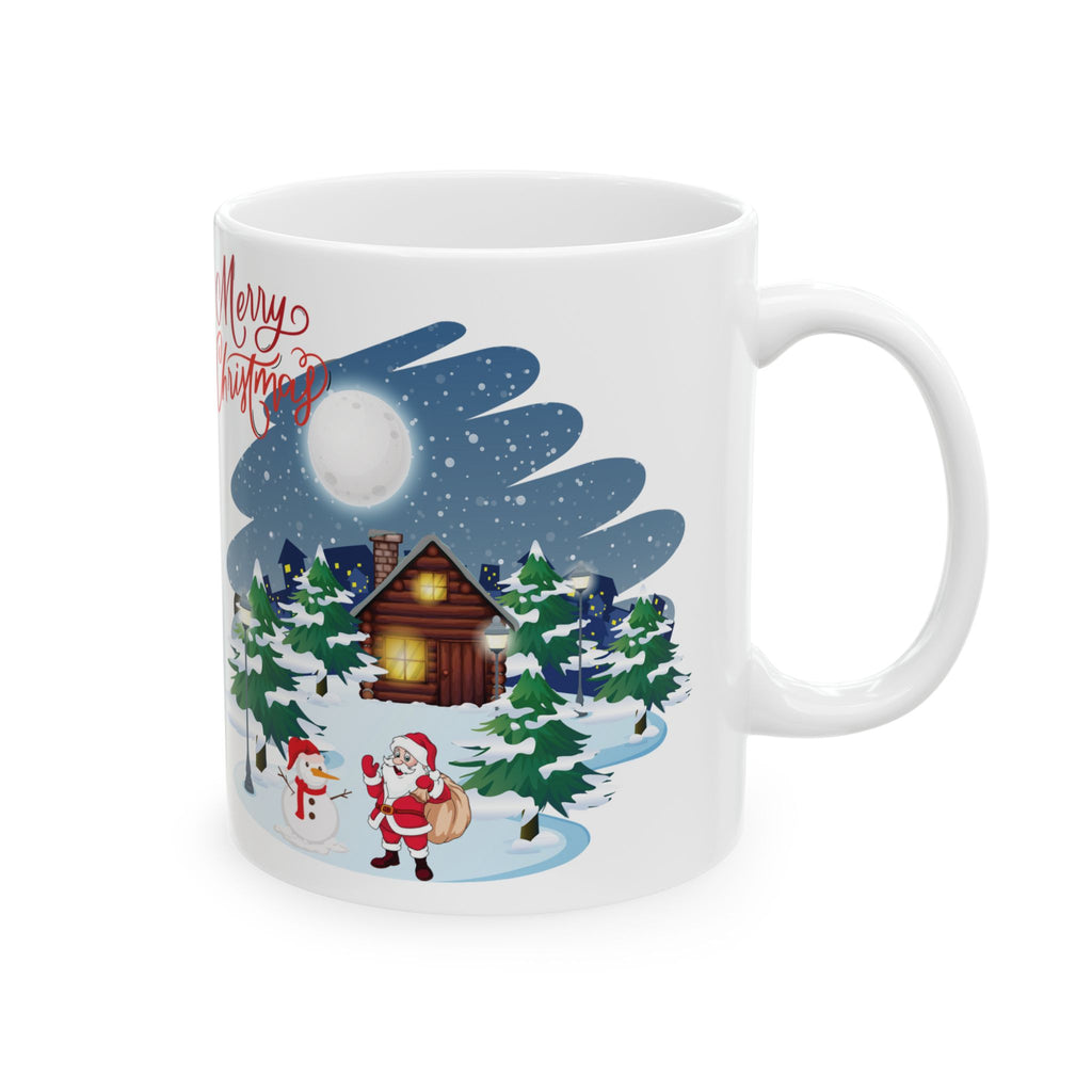 Christmas Mug Funny Santa Claus Mug Unique Cute Coffee Cup Snowman Mug Gift Kids 11oz