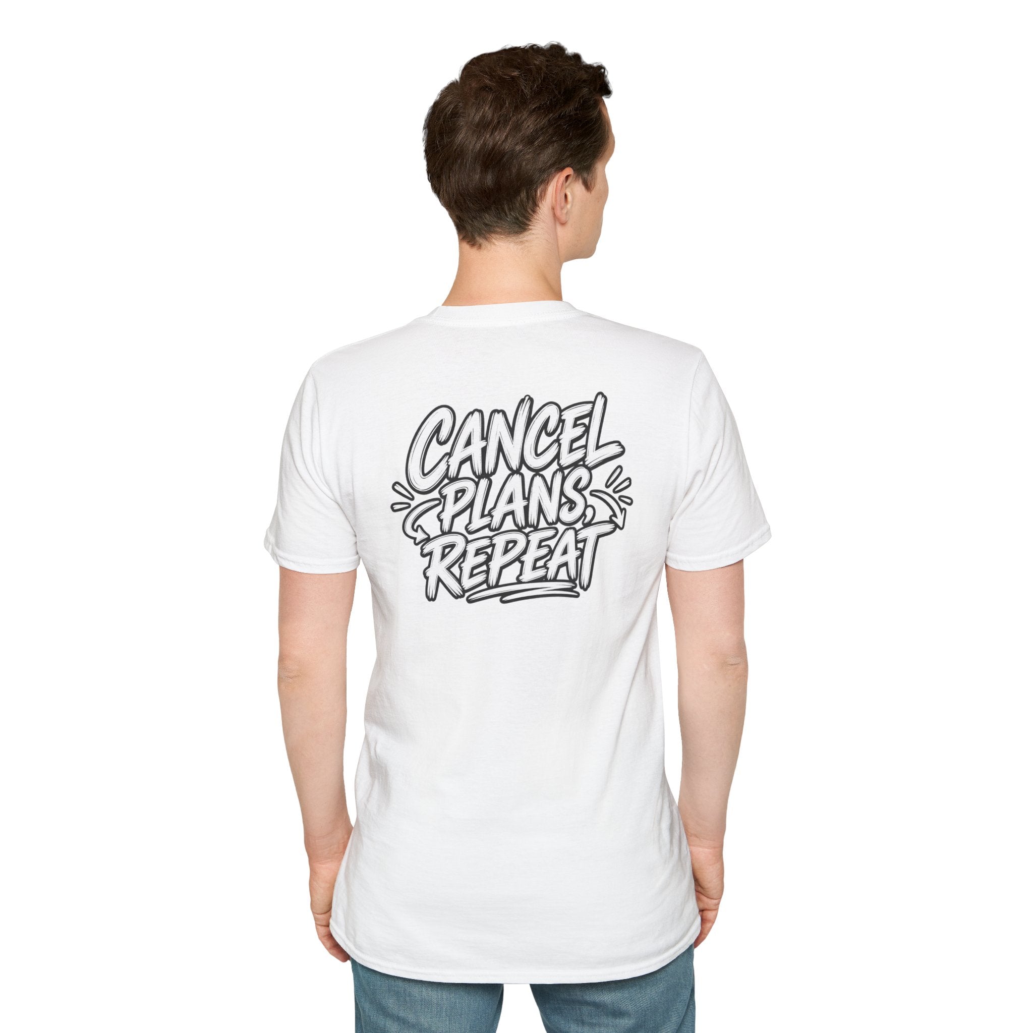 Introvert Shirt Cancel Plans Repeat Funny Dark Humor Sarcastic Graphic Tee Funny Office Tshirt