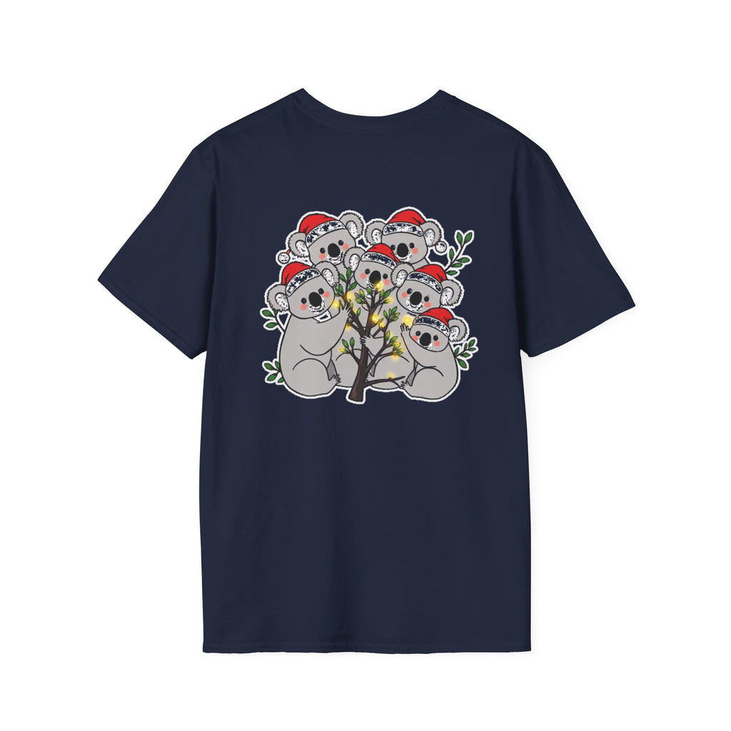 Cute Christmas Koalas Shirt Funny Santa Hat Unisex Softstyle Tee Unique Shirt Gift