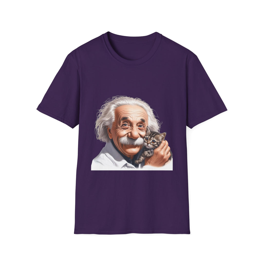 Funny Albert Einstein T-Shirt Unisex Softstyle T-Shirt Cotton Unique Gift German