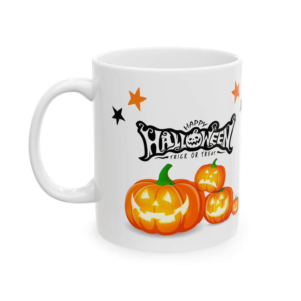 Cute Happy Halloween Party Funny Customized Coffee Mug Gift Pumpkin Spooky 11oz