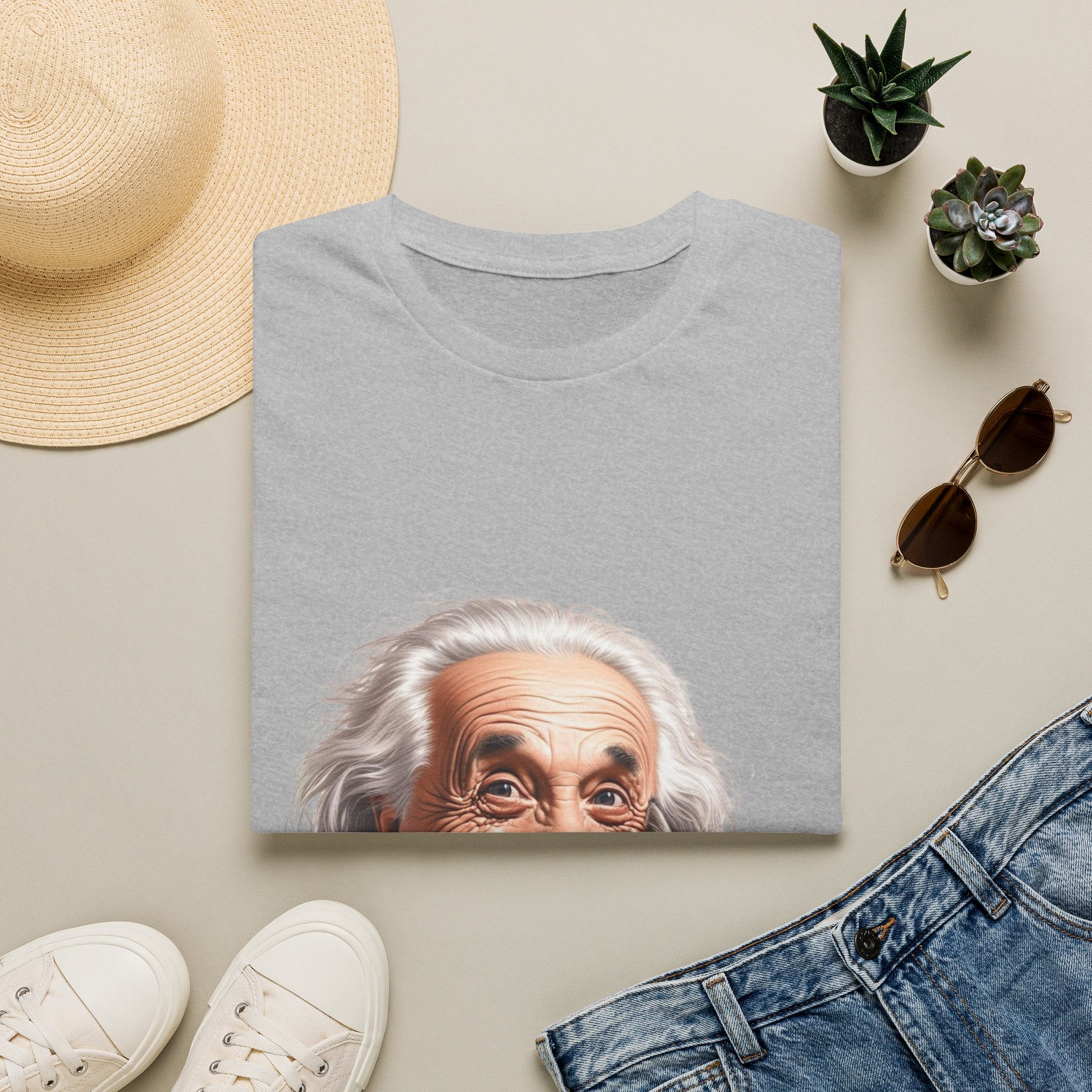 Funny Albert Einstein T-Shirt Unisex Softstyle T-Shirt Cotton Unique Gift German