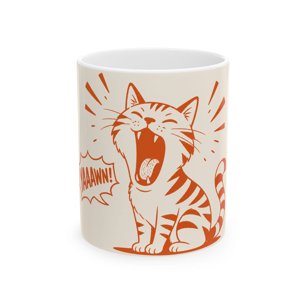 Cat Mom Coffee Mug Minimalist Line Art Cat Lover Gift Funny Ceramic Cup Tea Cup 11oz 15oz Best Gift for Mothers Animal Lovers Cat Mom Mug
