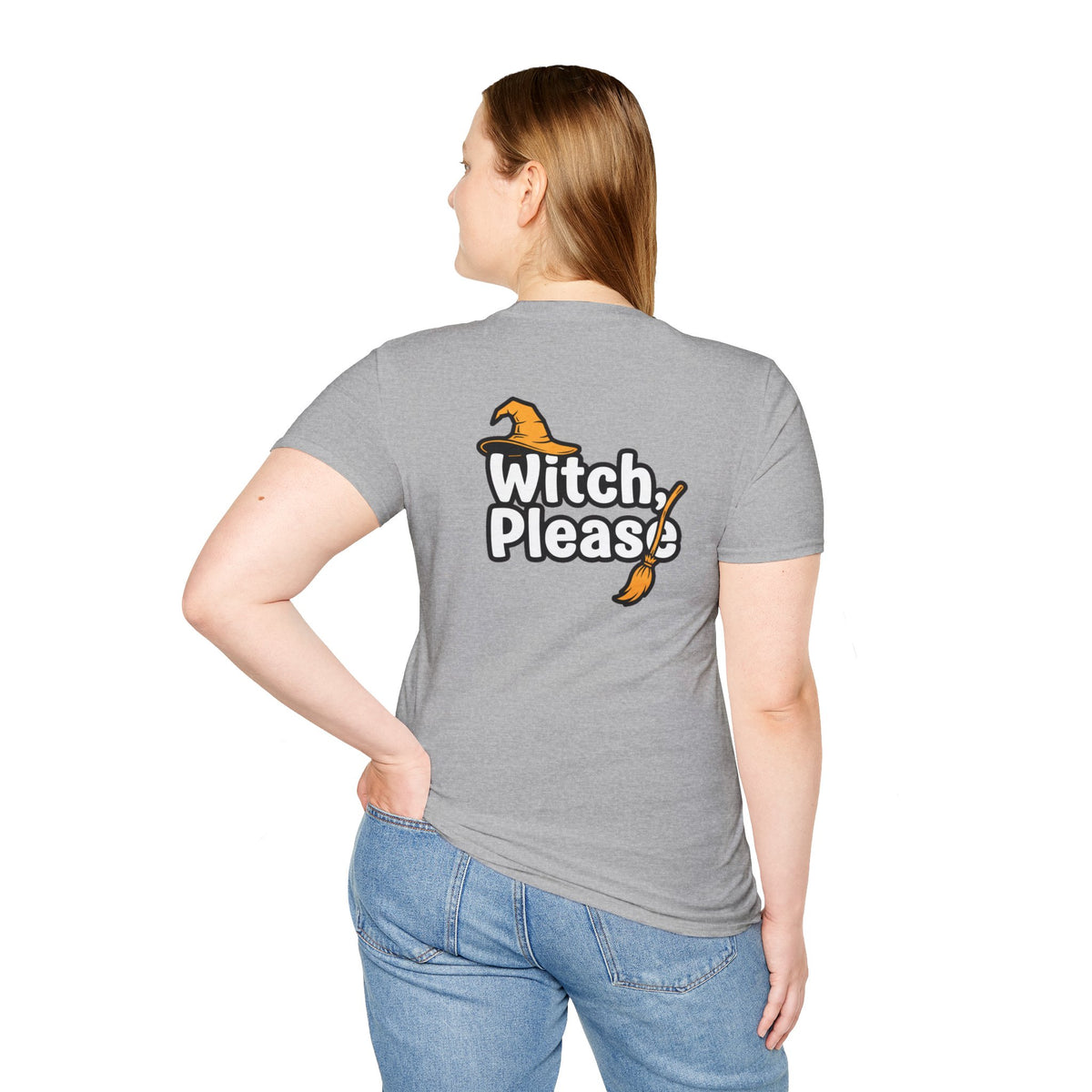 Dark Humor Halloween Shirt Witch Please Funny Sarcastic Witchy Unisex Softstyle Tee Adult Halloween Gift