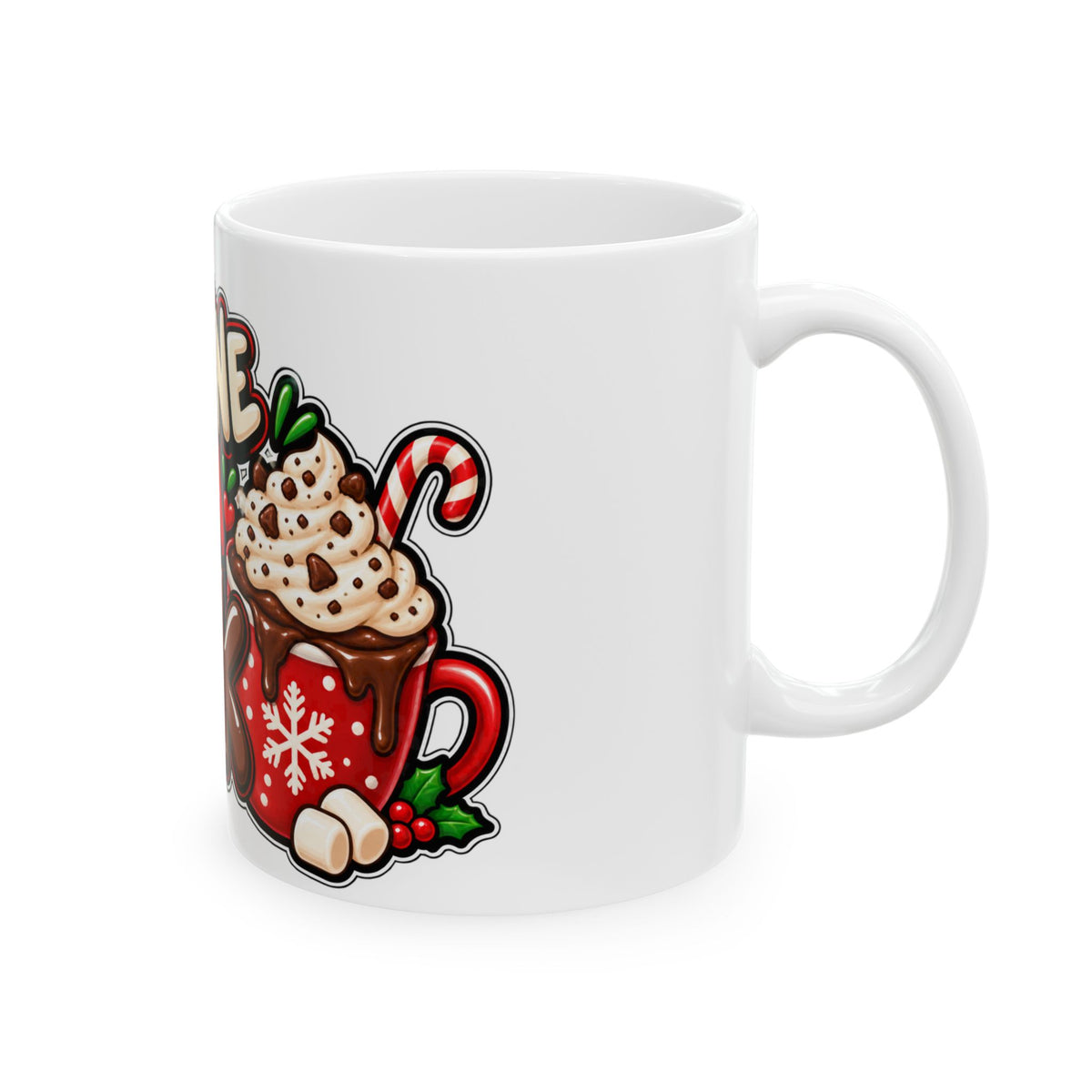 Funny Christmas Mug I LIKE MINE EXTRA THICK 11oz Mug Funny Dark Humor Mug Unique Cheeky Christmas Gift