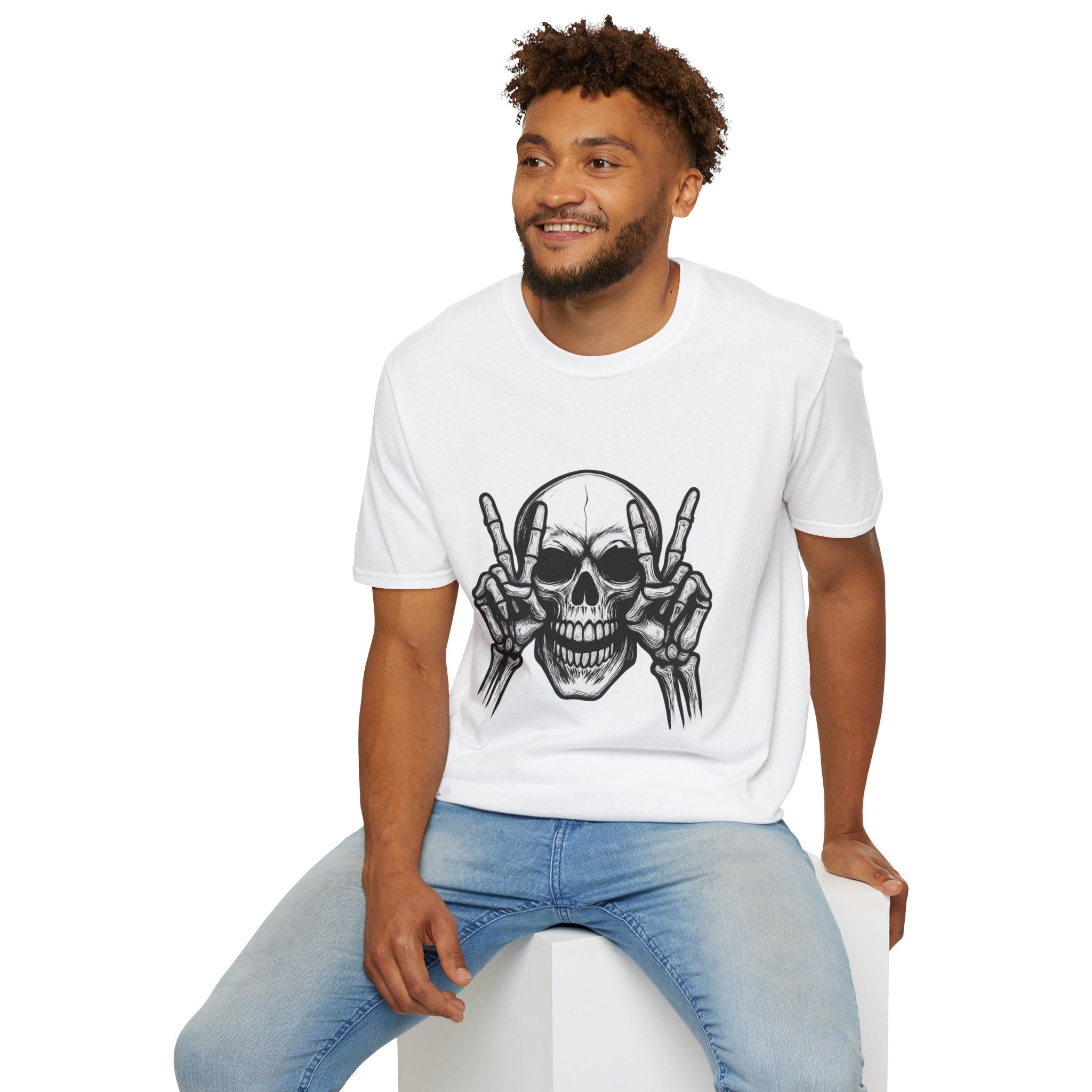 Mens Skull T-shirt Graphic Tees Skeleton Apparel Clothing Skulls Accessories Best Gift