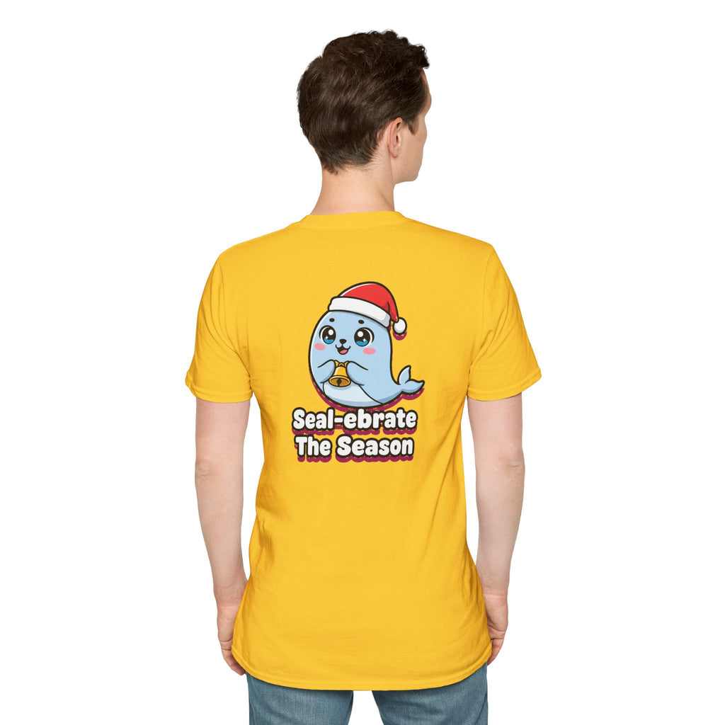 Cute Christmas Shirt Sealebrate The Season Funny Animal Unisex Softstyle Tee Christmas Gift