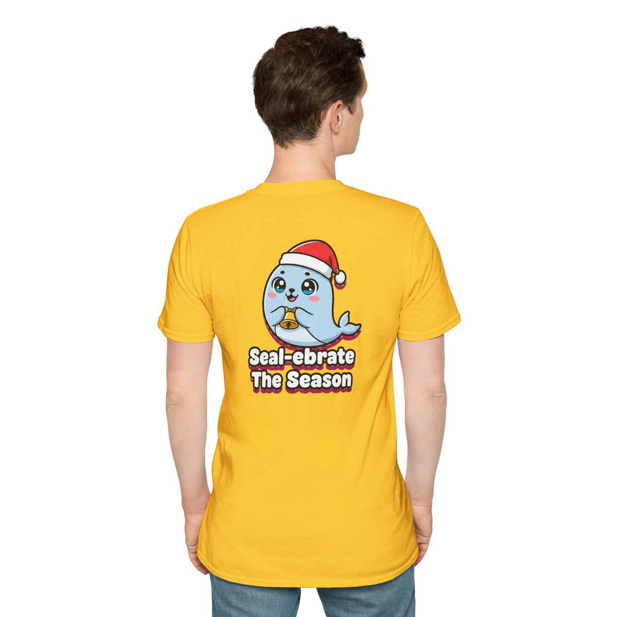 Cute Christmas Shirt Sealebrate The Season Funny Animal Unisex Softstyle Tee Christmas Gift
