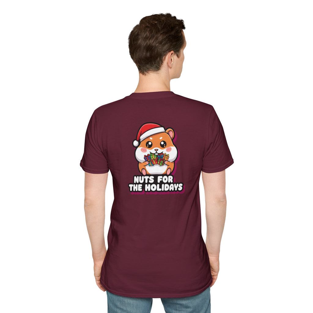 Cute Christmas Shirt Nuts For The Holidays Funny Animal Unisex Softstyle Tee Christmas Gift