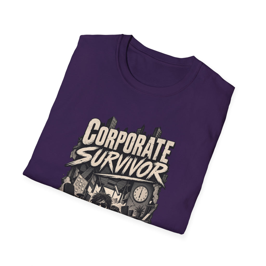 Funny Dark Humor Tshirt — Funny Office Tshirt Dark Humor Graphic Tee Unique Coworker Gift CORPORATE SURVIVOR Shirt