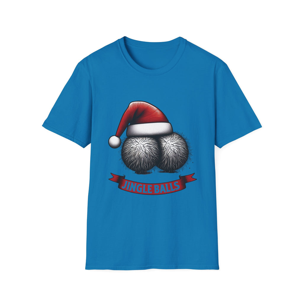 Tshirt Jingle Balls Funny Christmas T-Shirt Xmas Gift Tops Unisex Softstyle 2027