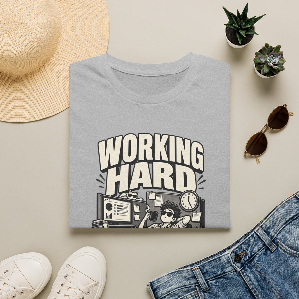 Funny Dark Humor Tshirt — Funny Office Tshirt Dark Humor Graphic Tee Unique Coworker Gift WORKING HARD Shirt